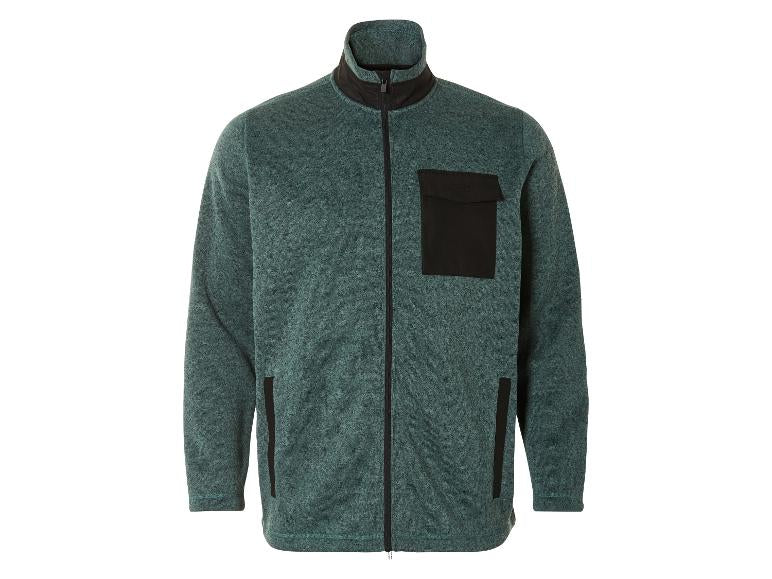 LIVERGY Men’s Fleece Knit Jacket (green)