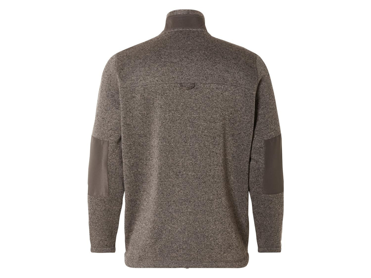 LIVERGY Men’s Fleece Knit Jacket (brown)