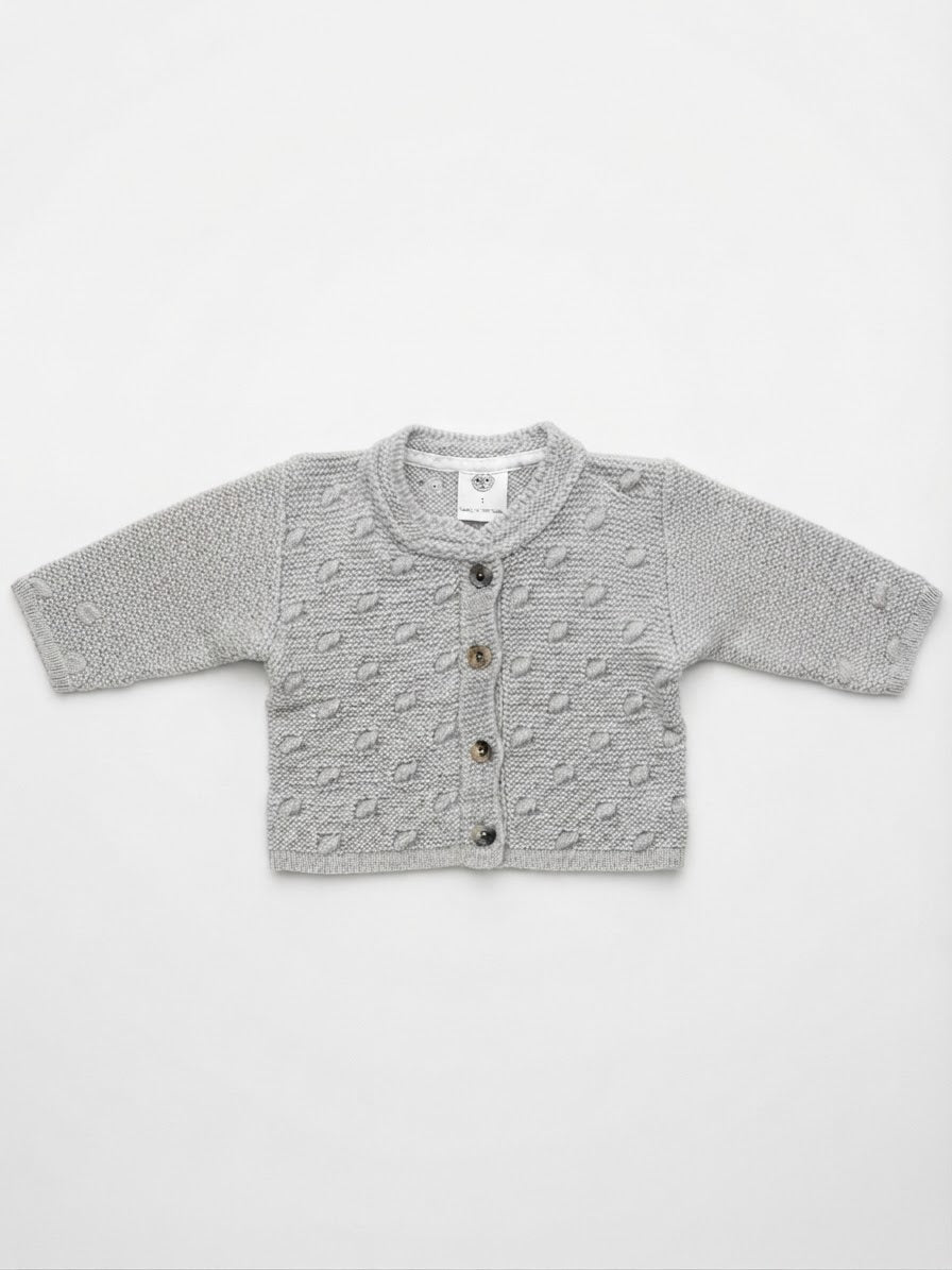Babies Knit Cardigan (grey)