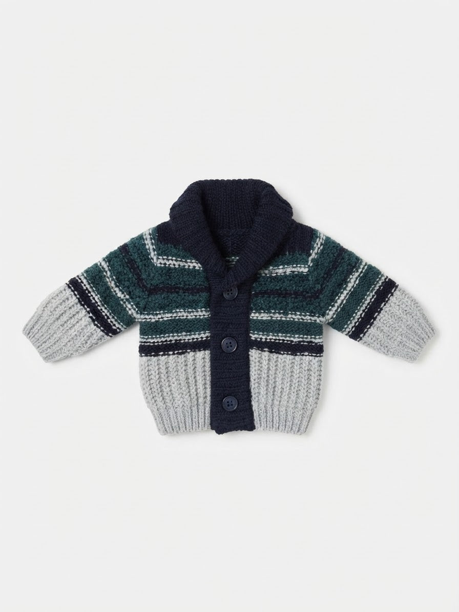 Baby Boys’ Fleece Knit Cardigan