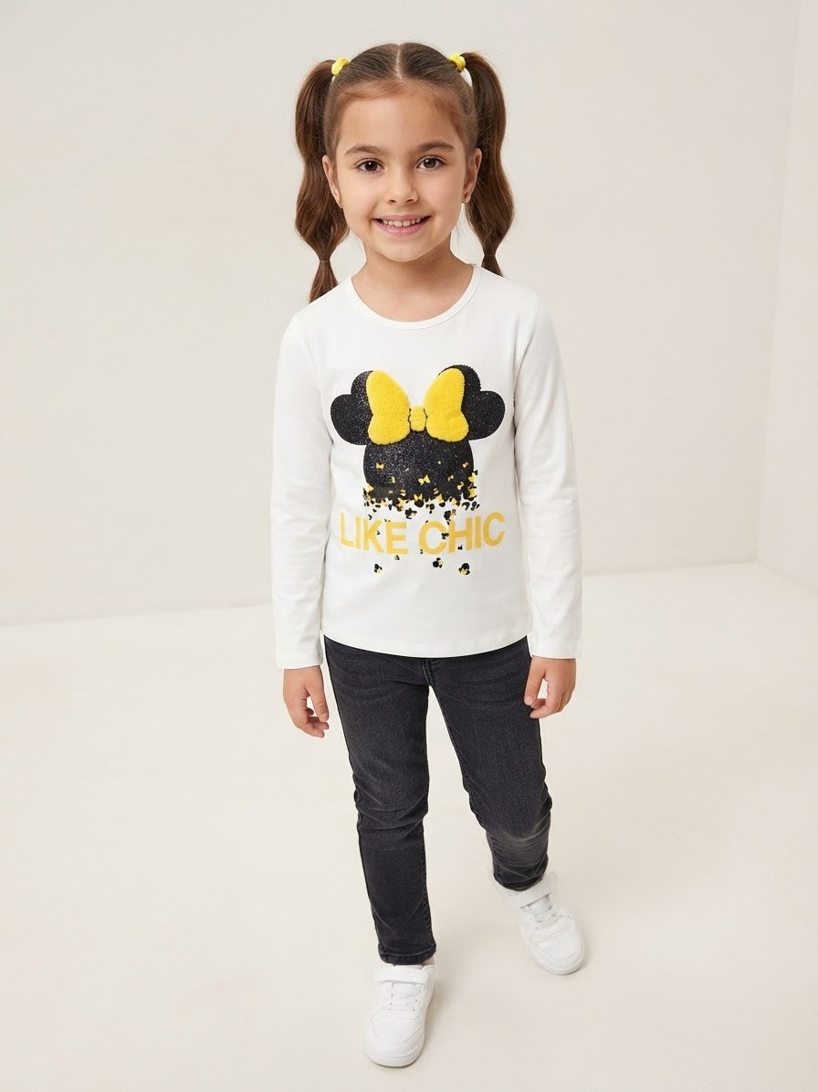 Girls’ Fleece Longsleeve T-Shirt