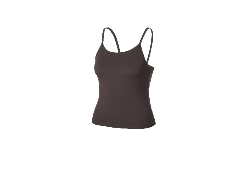 CRIVIT Women’s Sports Top (Brown/Spaghetti straps)