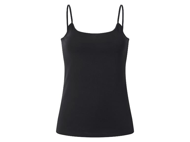 ESMARA Women’s Spaghetti Strap Tops, 3 pcs (black)
