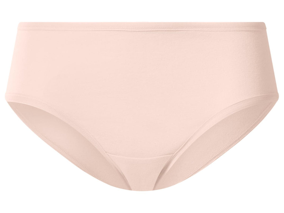 ESMARA Women’s High-Waist Briefs, 5 pcs (Pink/White)