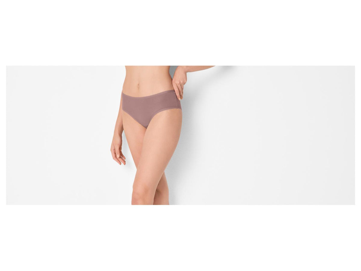 ESMARA Women’s High-Waist Briefs, 5 pcs (Pink/White)