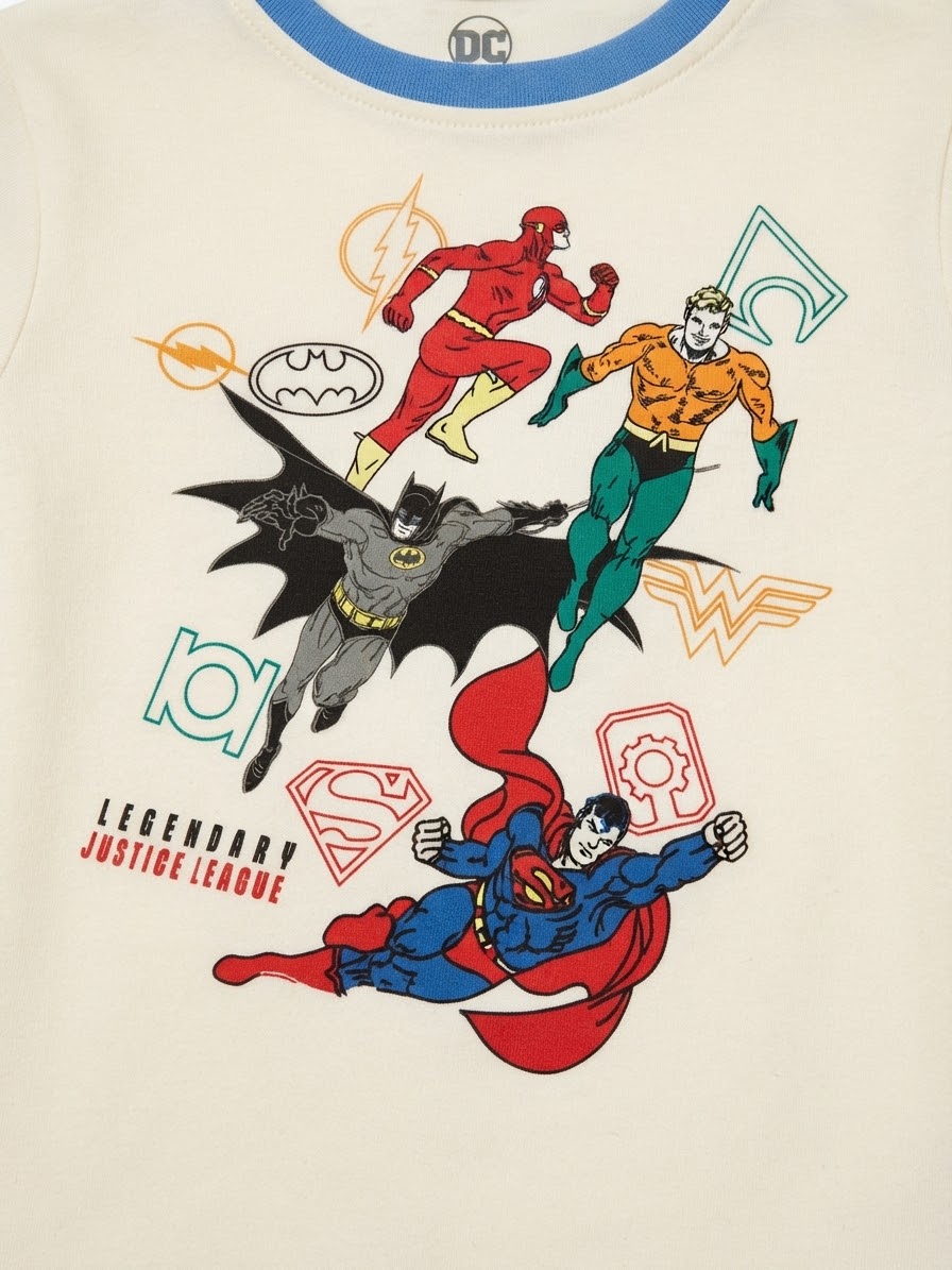 Baby Boys’ Longsleeved Fleece T-Shirt - Justice League