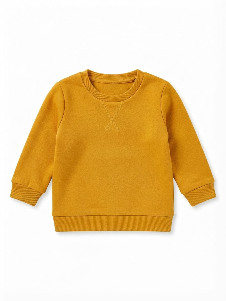 Babies’ Fleece Sweatshirt (Mustard)