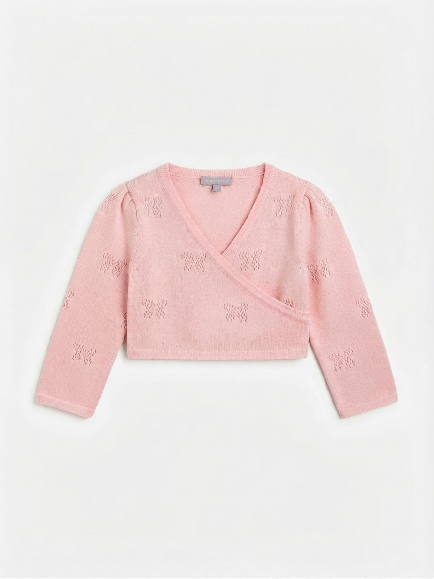 Baby Girl’s Knit Cardigan - Sergent Major (pink)