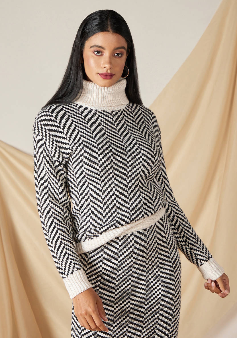 Women’s Zig-Zag Textured Jumper