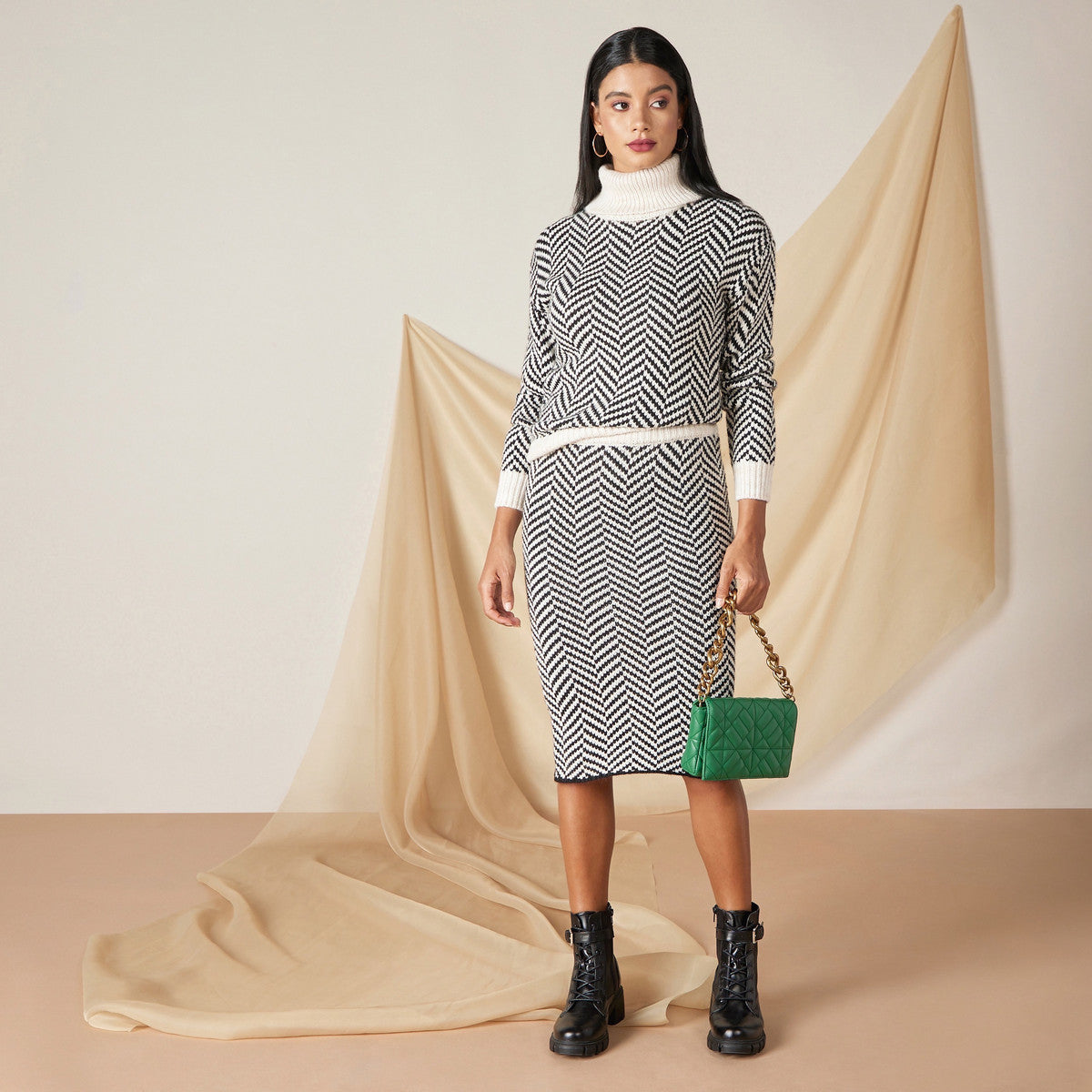 Women’s Zig-Zag Textured Jumper