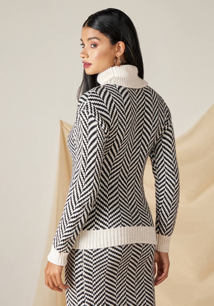 Women’s Zig-Zag Textured Jumper
