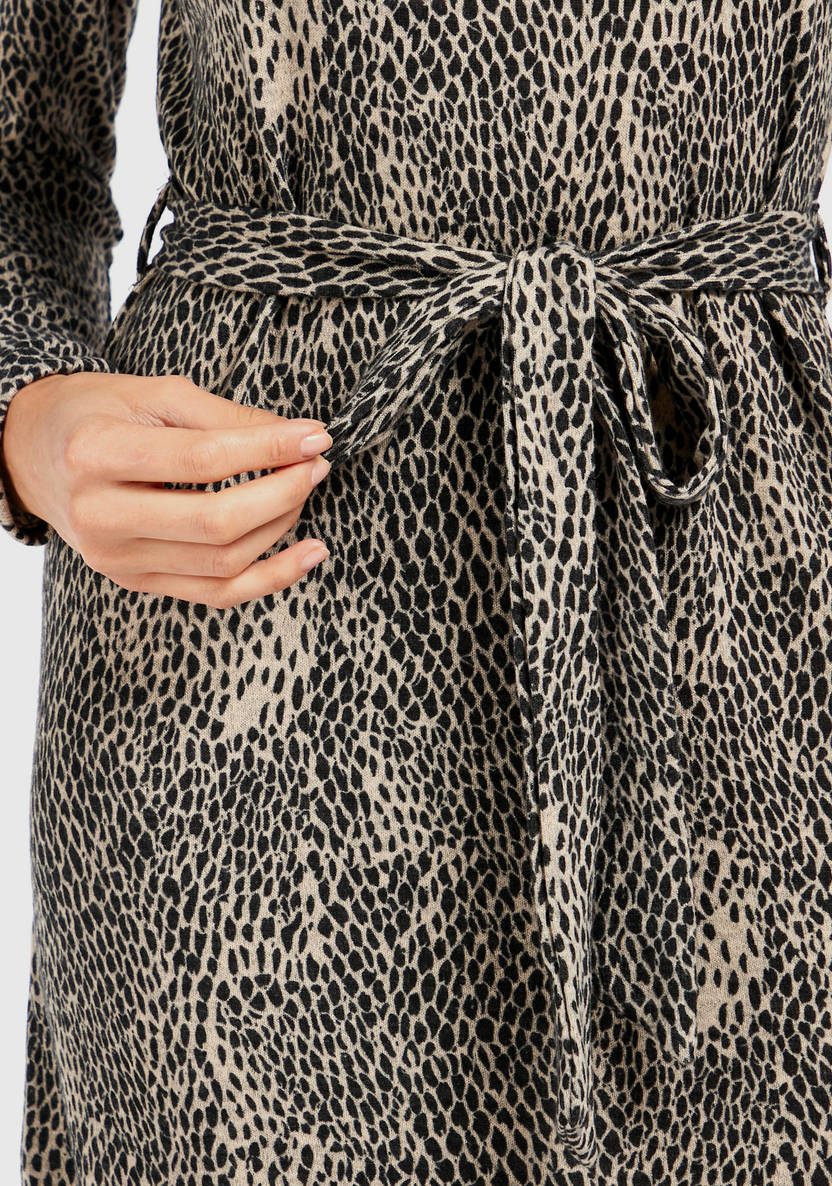 Women’s Animal Print Midi Dress