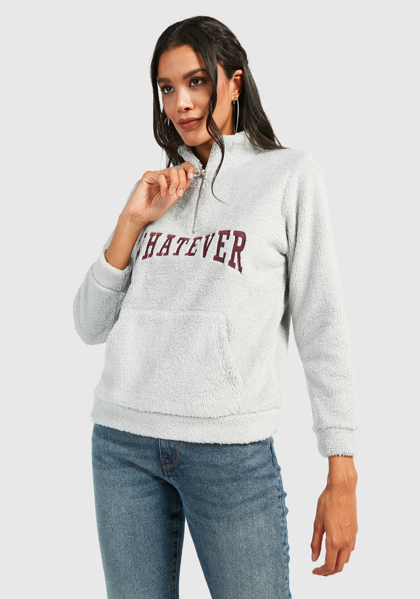 Women’s Hal-Zip Plush Sweatshirt