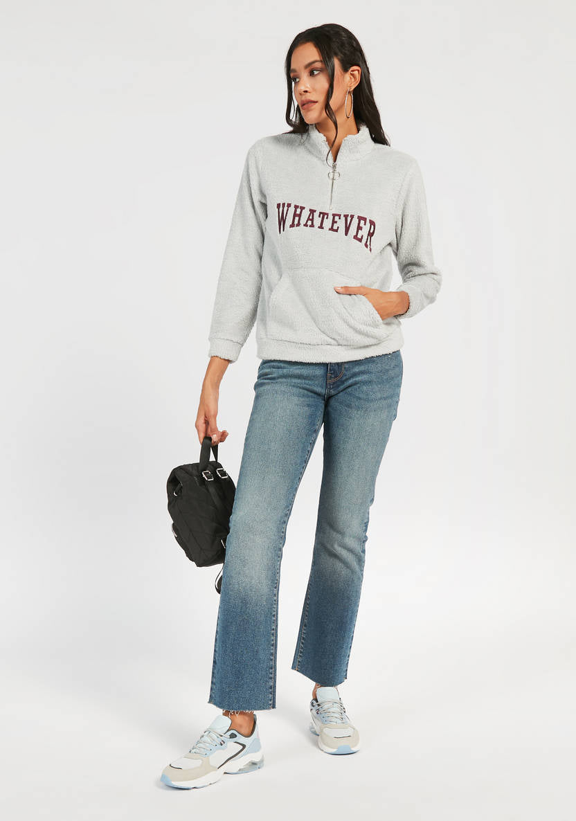 Women’s Hal-Zip Plush Sweatshirt