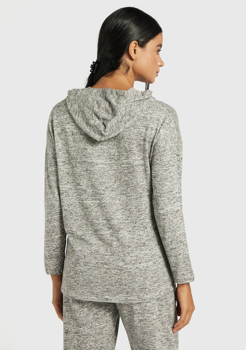Women’s Long-Sleeves Hooded Sleepshirt