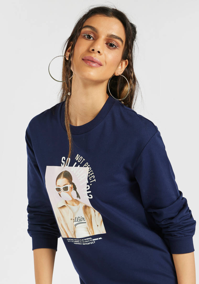 Women’s Knee-Length Sweatshirt Dress