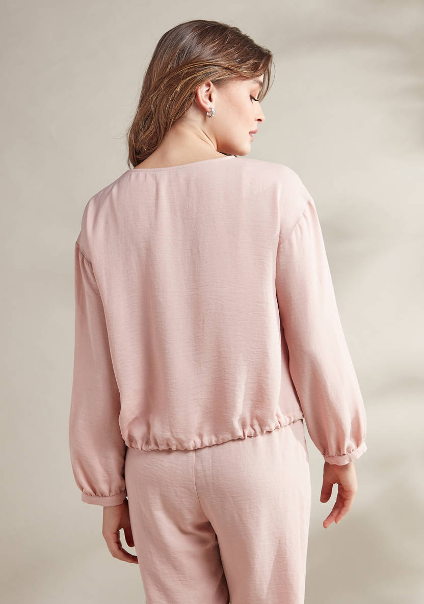 Women’s Longsleeved Top With drawstring hem