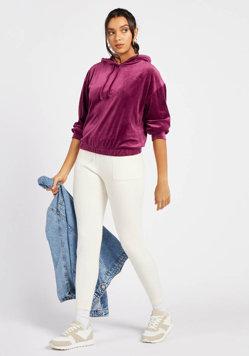 Women’s Ribbed Velour Hoodie