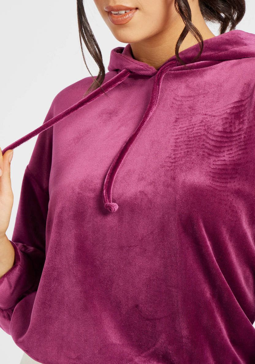 Women’s Ribbed Velour Hoodie