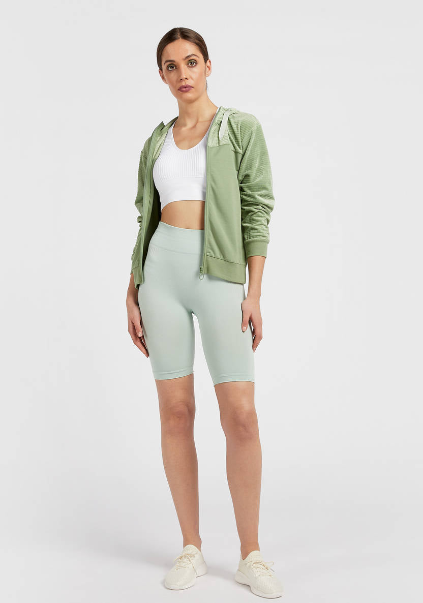 Women’s Panelled Zip-Up Hoodie