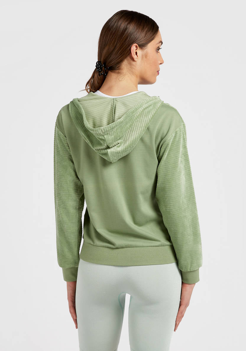 Women’s Panelled Zip-Up Hoodie