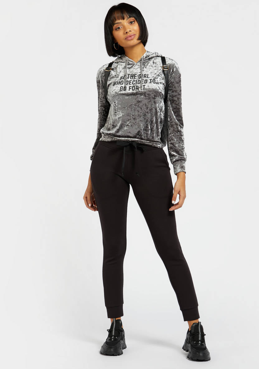 Women’s Velour Hoodie (grey)