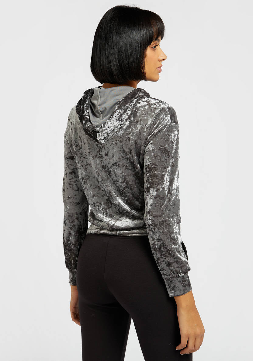 Women’s Velour Hoodie (grey)