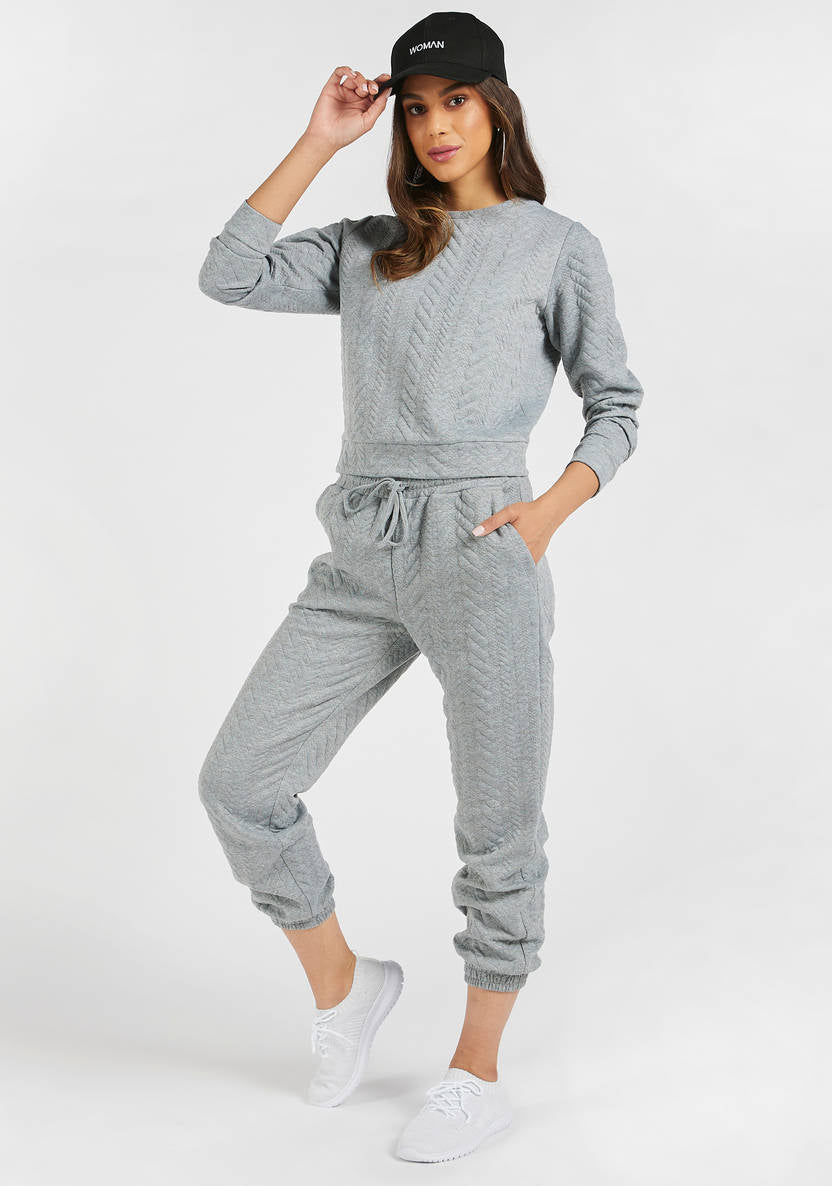 Women’s Textured Sweatshirt