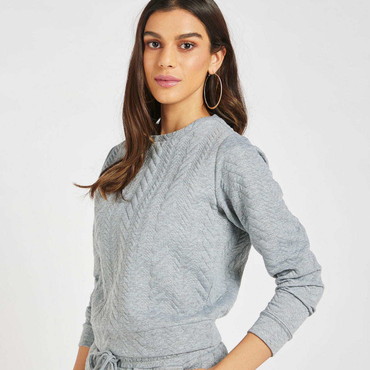 Women’s Textured Sweatshirt