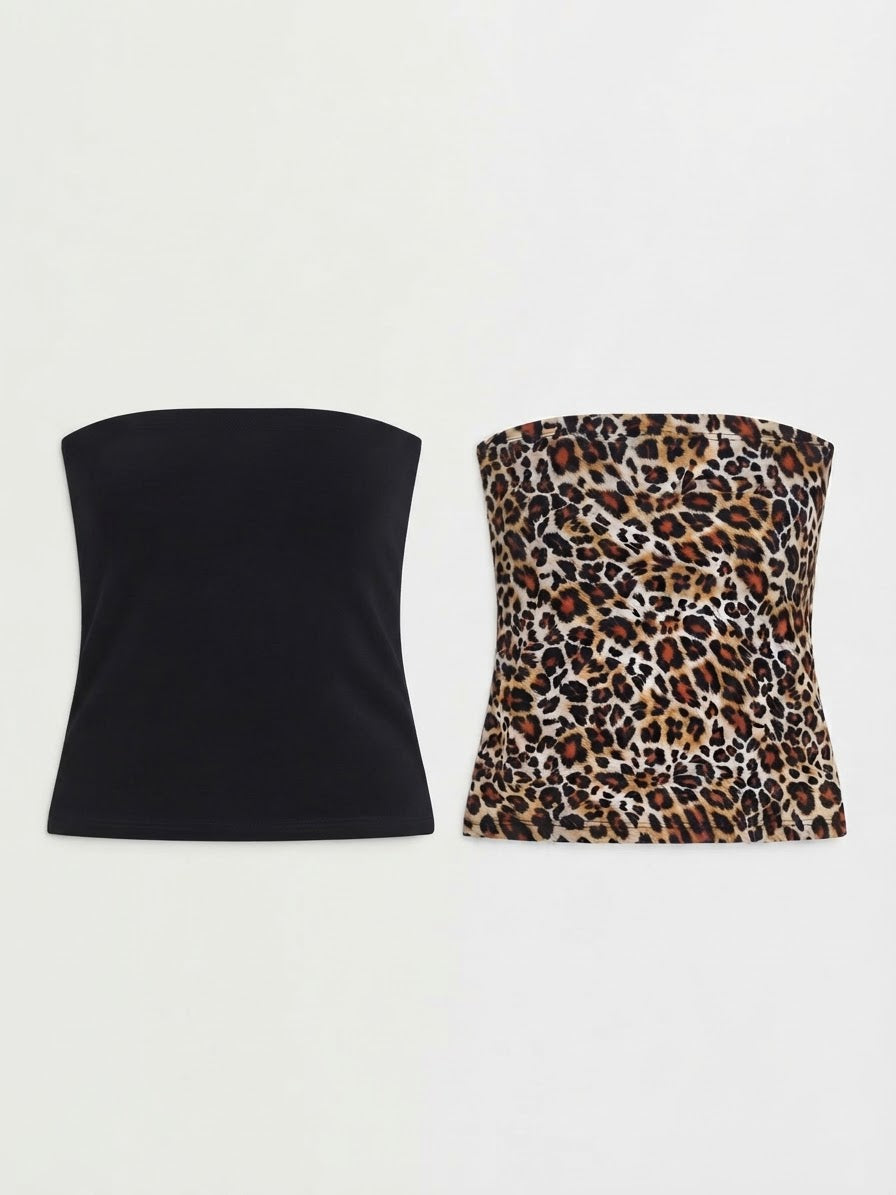 UP2Fashion Women’s strapless Tops, 2 pcs
