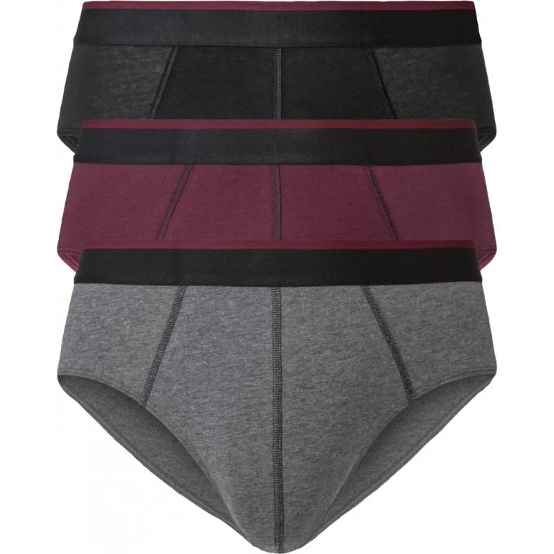 LIVERGY Men’s Briefs, 3pcs (black/red/grey)