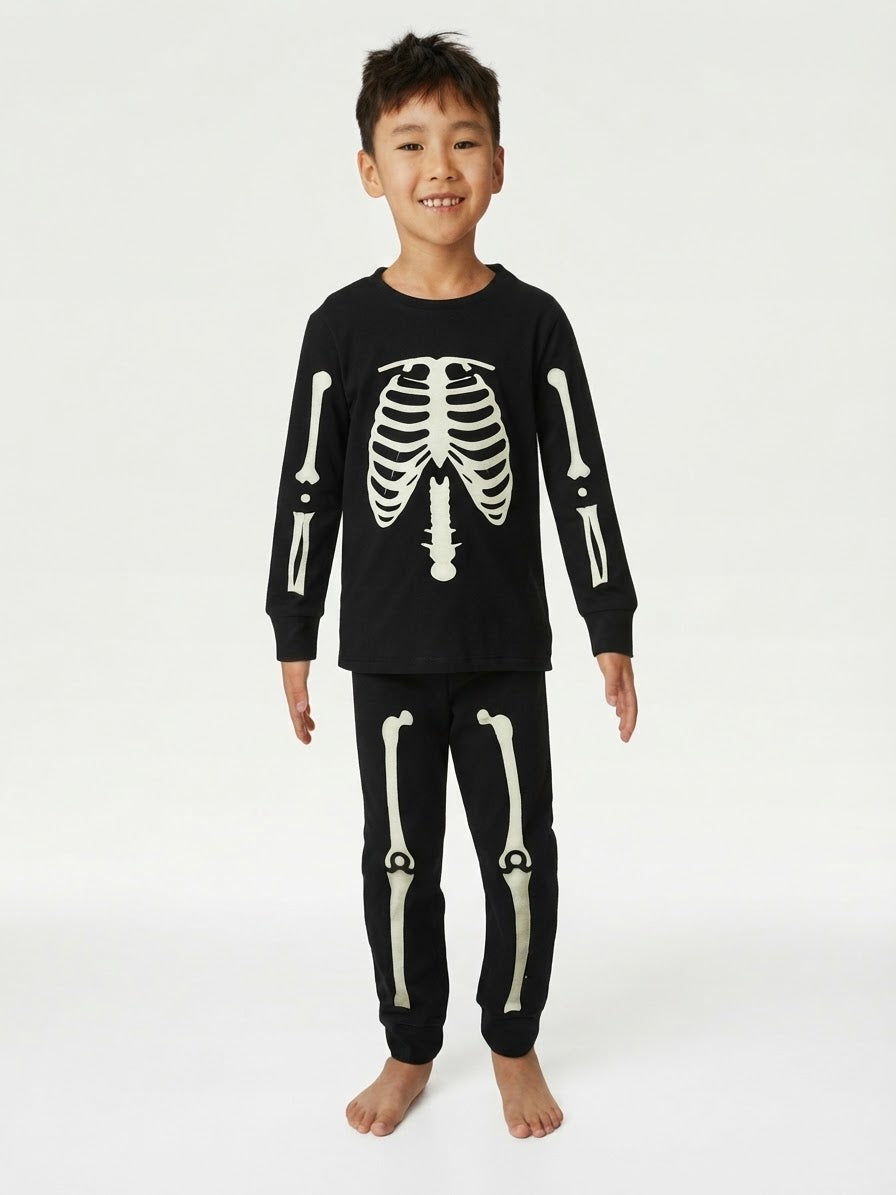 Lily & Dan Boys’ Long Cotton Pajama Set