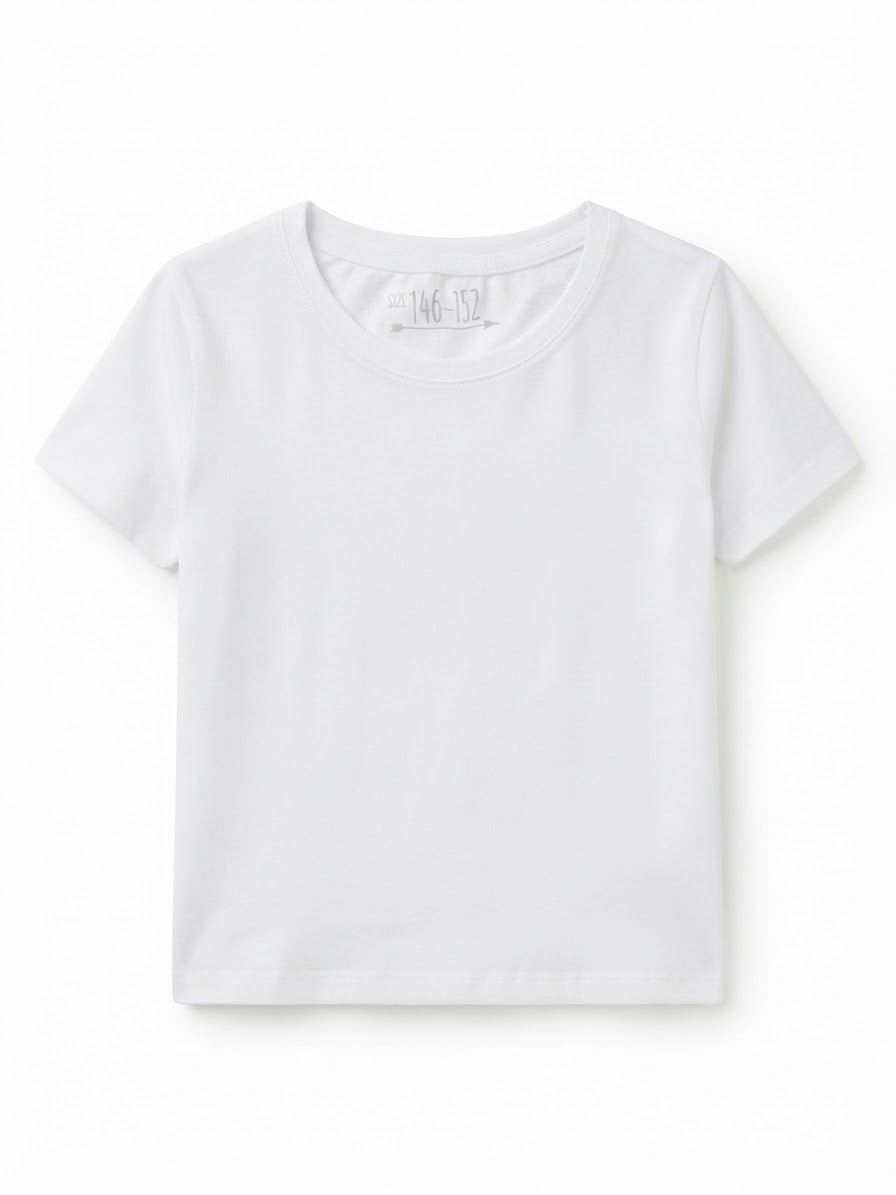 Kids’ Basic Cotton T-Shirt (white) - Jack & Tommy