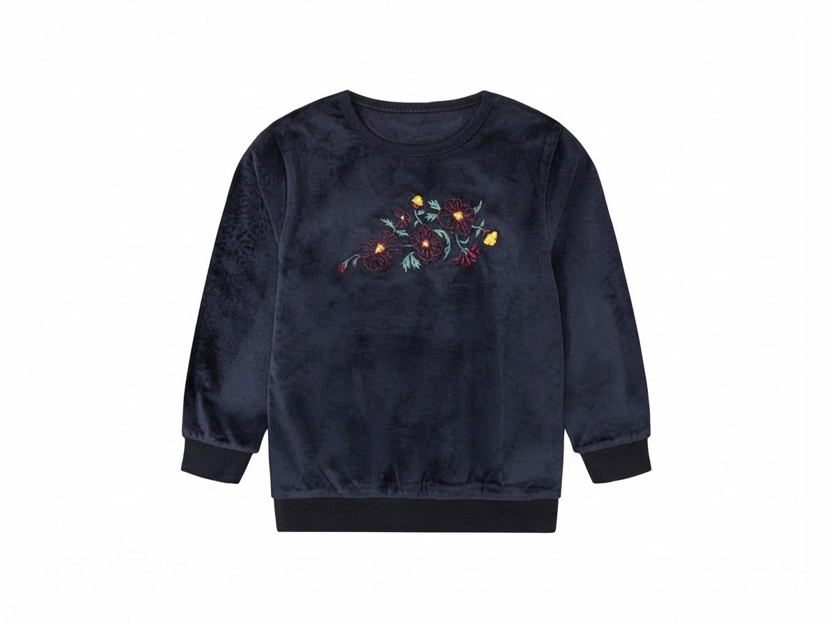 LUPILU Girls’ Velour Fleece Sweatshirt