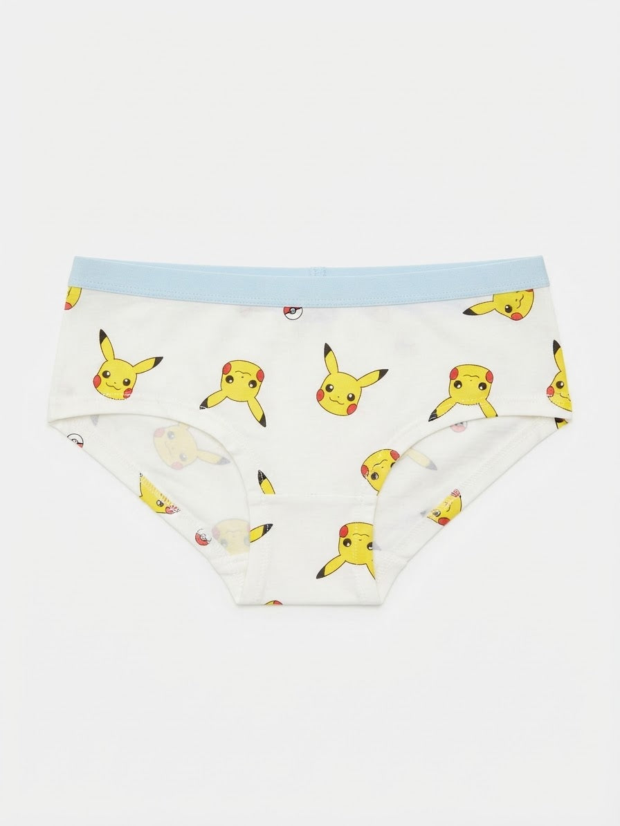 Girls’ Cotton Hipsters, 3 pcs - Pokémon
