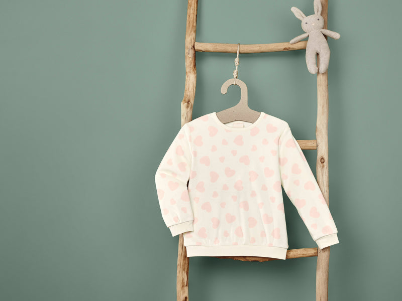 LUPILU Girls’ Plush Fleece Sweatshirt - Hearts