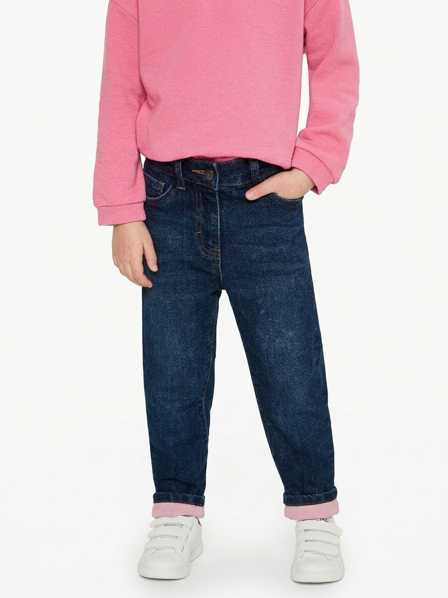 Girls’ Cotton Lined Jeans