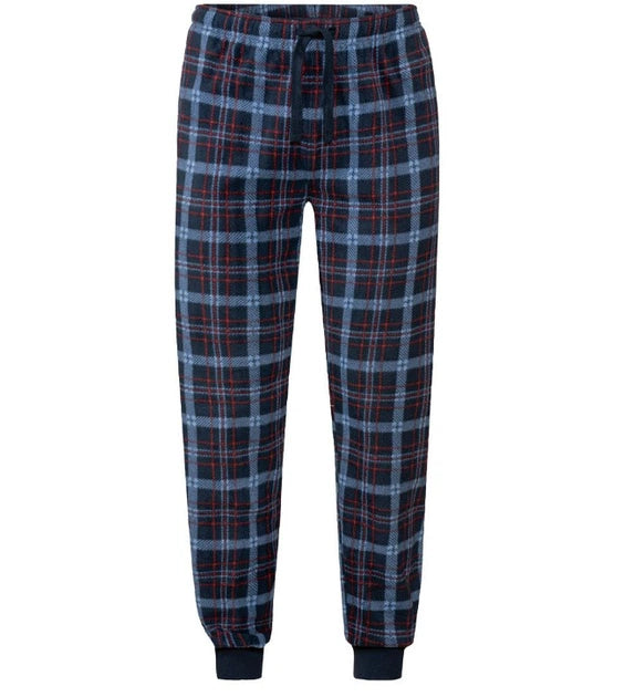 LIVERGY Men’s Fleece Pajama Set (Navy/Blue)