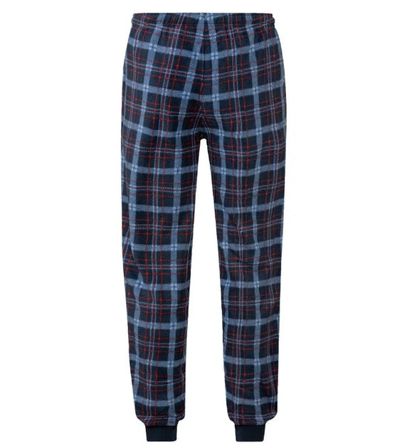 LIVERGY Men’s Fleece Pajama Set (Navy/Blue)