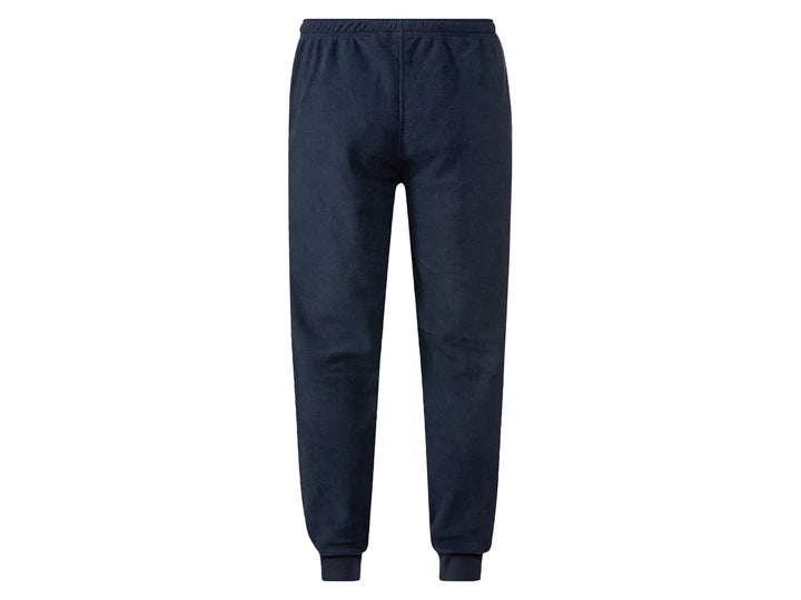 LIVERGY Men’s Fleece Pajama Set (Navy/Red)