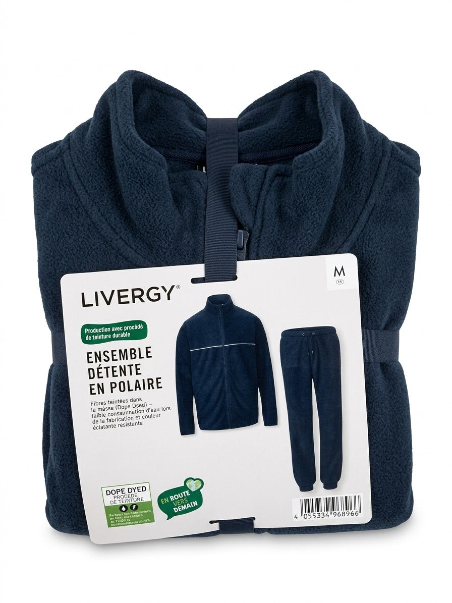LIVERGY Men’s Fleece Set (navy)