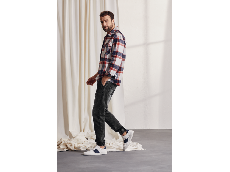 LIVERGY Men’s Sweat-Denim Joggers (moonwash black)