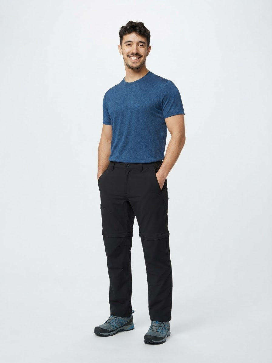 Men’s Trail Zip-Off Trousers (black) - Adventuridge