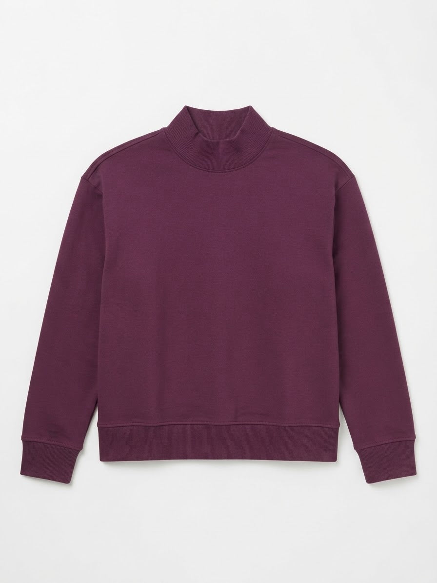 UP2Fashion Women’s High-neck Cotton Sweatshirt