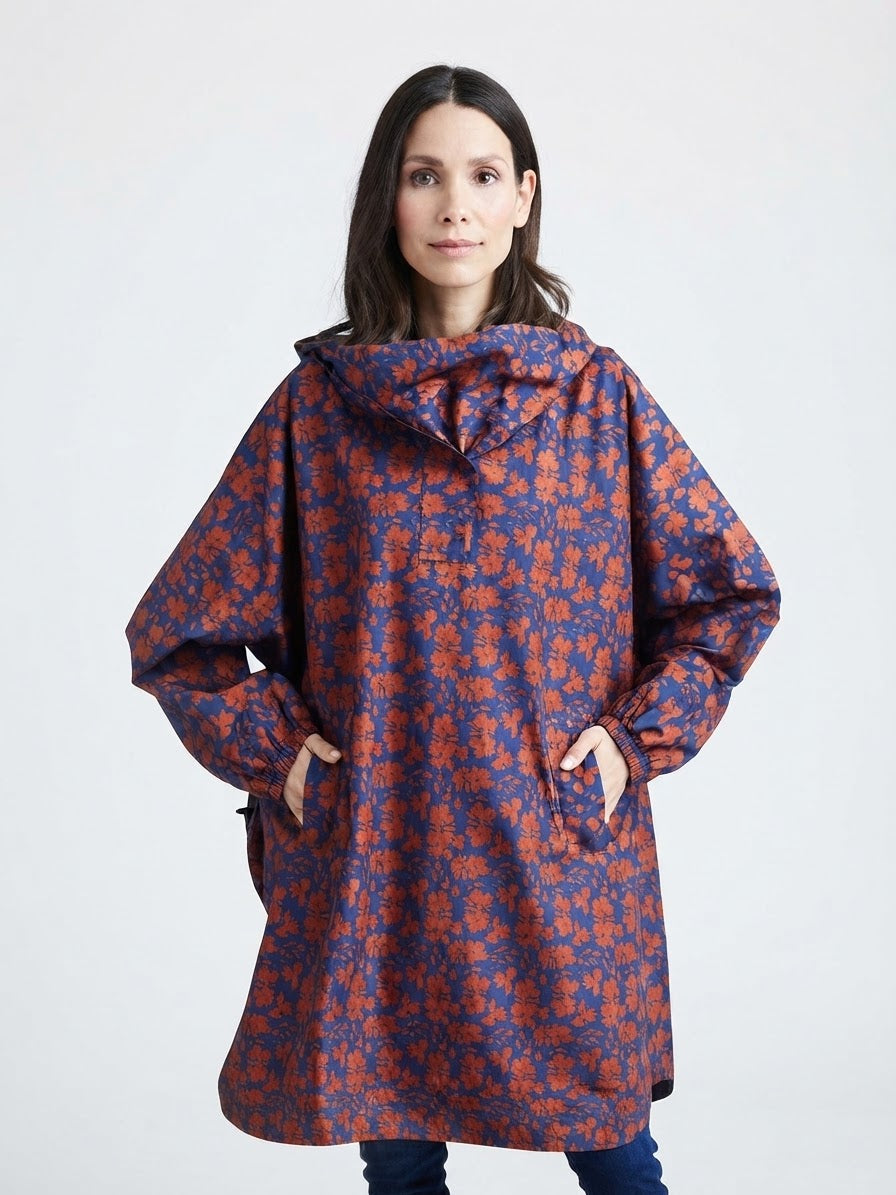 UP2Fashion Women’s rain cape (Floral, Relaxed Fit)
