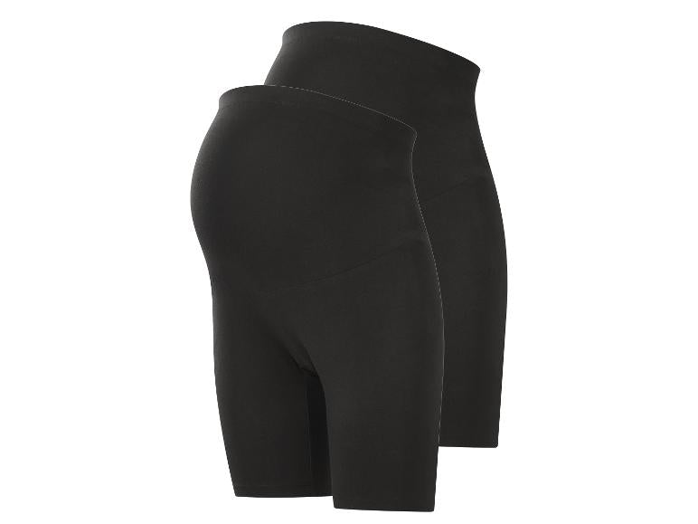 ESMARA Maternity Cotton Cycling Shorts, 2pcs