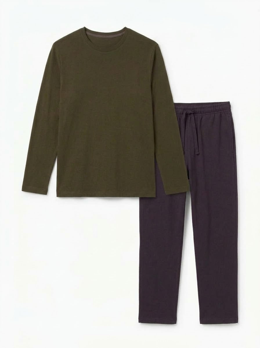 UP2Fashion Men’s Long Cotton Pajamas