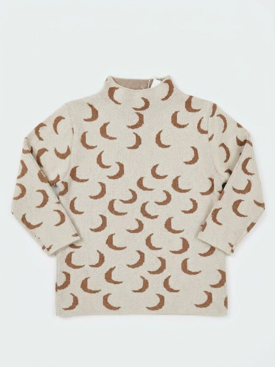 PATPAT Girls’ High-neck Knit Sweater