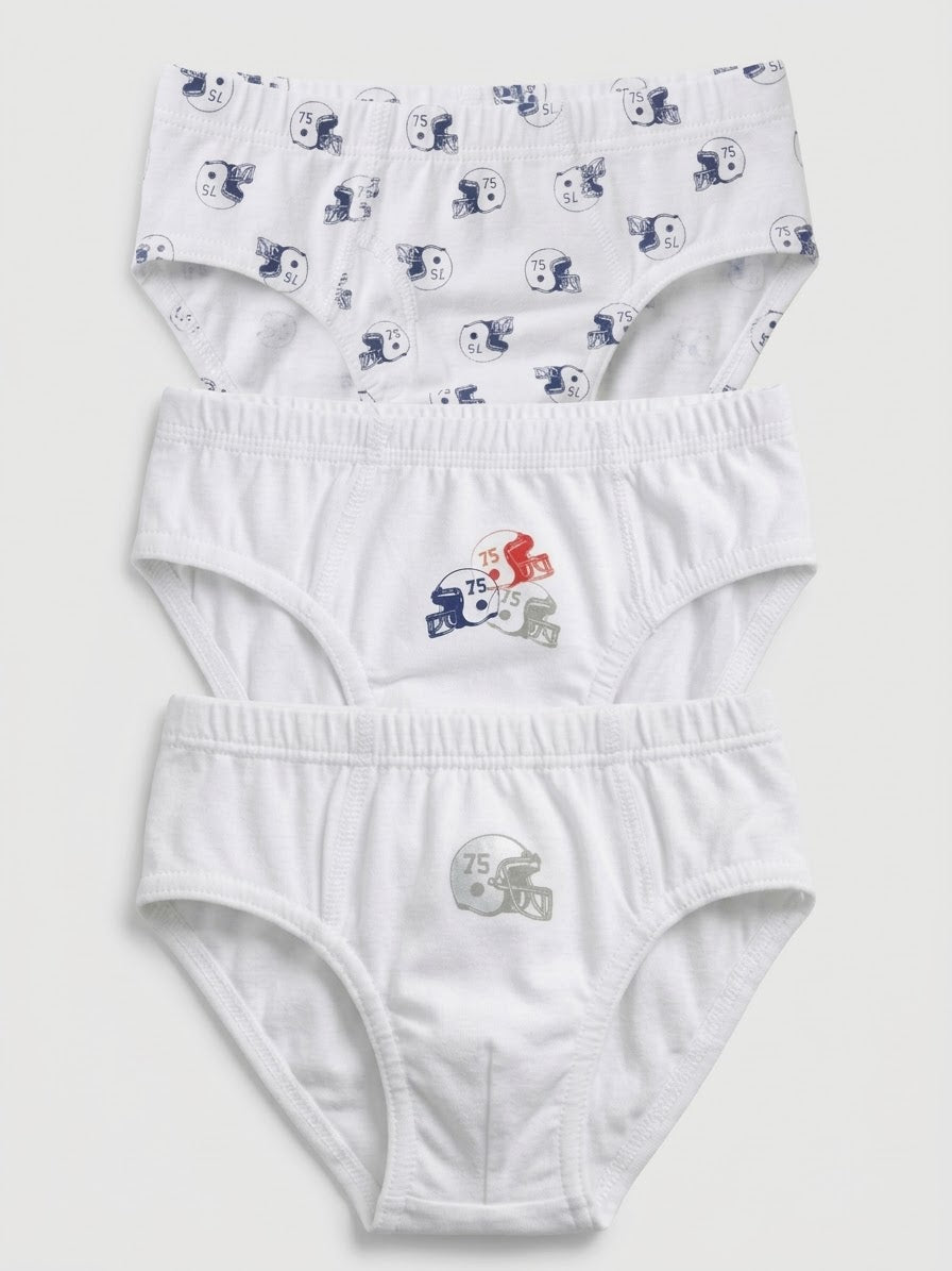 Boys’ Cotton Briefs , 3 pcs