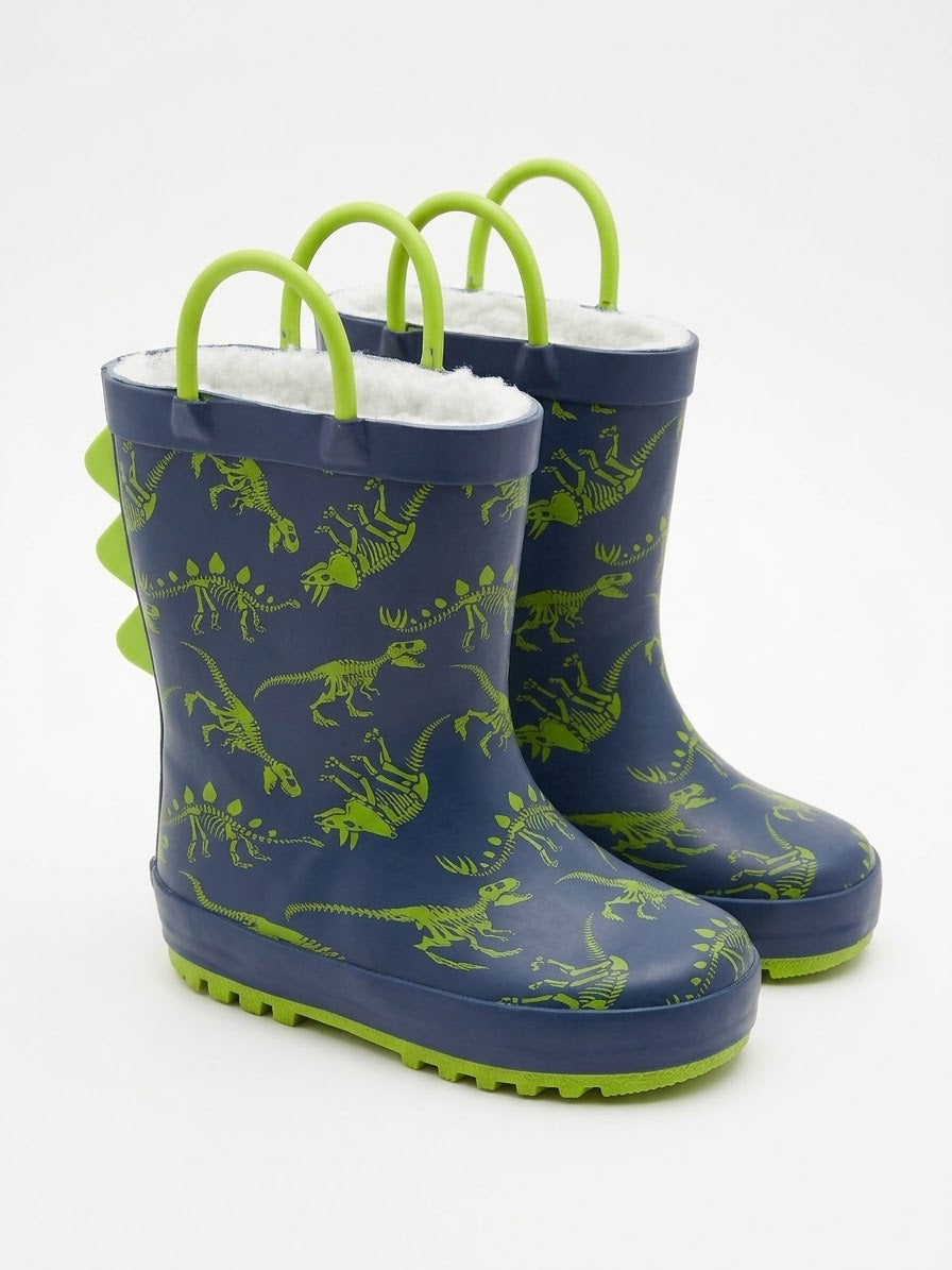 Lily & Dan Boys’ Rain Boots - Dinosaurs